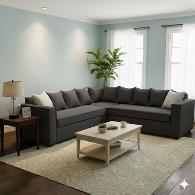 Imagen 2 del producto Seccional Emilia,marengo con Resortes pocket full comfort