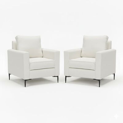 Juego de Poltronas Arthur Blanco