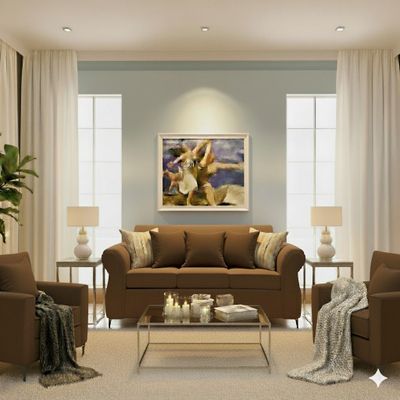 Imagen 2 del producto Living Singapur 311 cafe sofa 3 cuerpos + 2 poltronas resortes