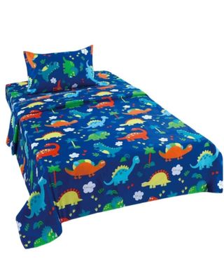 Imagen 2 del producto Juego de Sabanas de verano Dinosaurio niño Infantil 1 plaza MAS 1 ALMOHADA