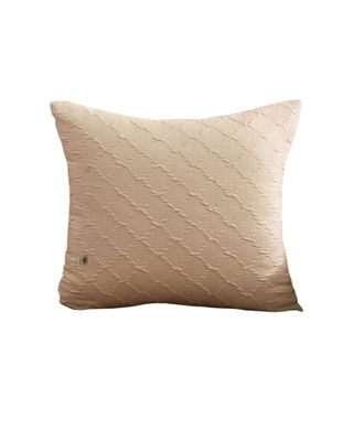 JUEGO DE 2 FUNDAS DE TERCIOPELO TRENZADO BEIGE