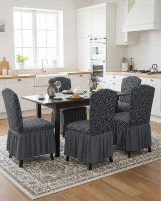 Imagen 1 del producto JUEGO DE 6 FUNDAS DE SILLA TEJIDO 3D M10