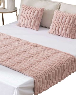 Imagen 2 del producto PIECERA SIN FUNDAS 2 PLAZAS DISEÑO BAMBU ROSA