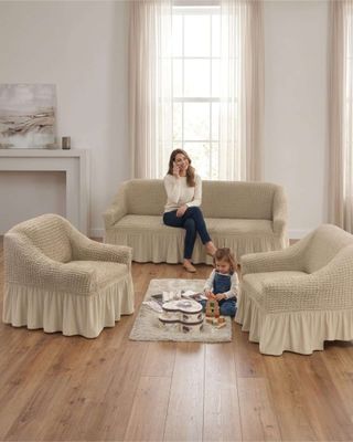 Imagen 2 del producto Juego de Fundas Cubre Sillon Turcas 3-1-1 con Textura de Burbuja m5