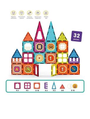 Imagen 1 del producto Blocks Magnéticos 77 Piezas - Juguete Educativo