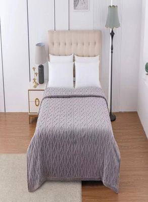 Imagen 2 del producto FRAZADAS CON SHERPA CON DISEÑO TEXTURIZADO -2