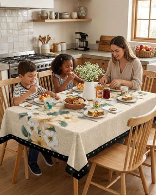 Imagen 2 del producto Mantel Antimanchas Grueso Rectangular 140x220 cm 06