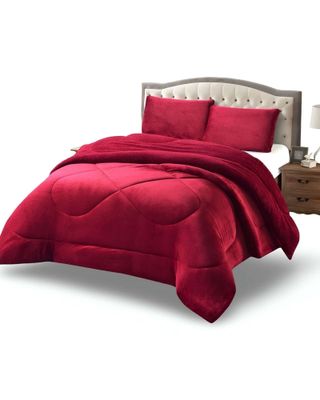 Imagen 1 del producto Cubrecama plush con chiporro Acolchado liso plaza y media