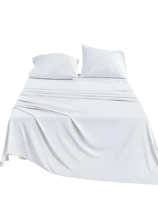 Imagen 1 del producto JUEGO DE SABANA 2 PLAZAS 200 HILOS BLANCO