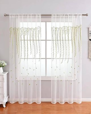 Pack de Visillo transparente con textura 140x230cmv07