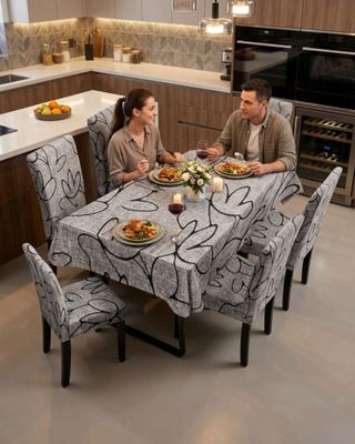 Imagen 2 del producto Juego De Mantel Antimanchas 140x220 + 6 Fundas De Silla 04