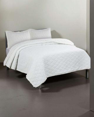 Imagen 2 del producto Cubrecama Quilt Primavera Verano Diseño con Pompones King-Superking