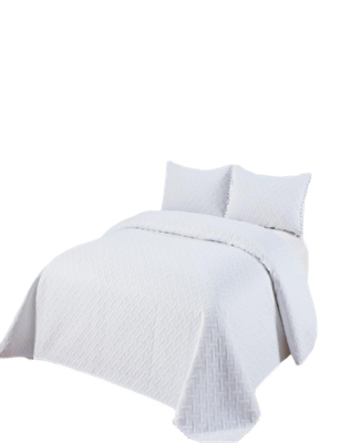 Cubrecama De Verano Con Pompones - Fresco y Elegantes 1.5P TD06