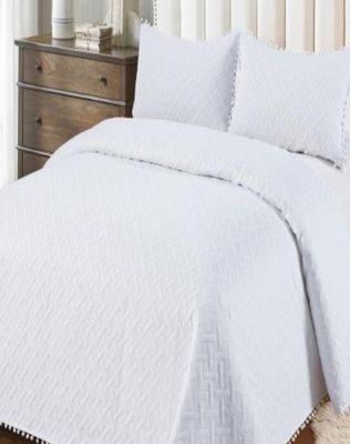 Imagen 2 del producto Cubrecama De Verano Con Pompones - Fresco y Elegantes 1.5P TD06