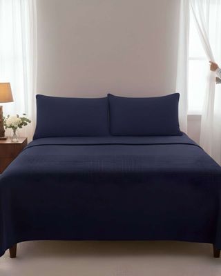 Imagen 2 del producto Sábana de Polar Ultra Suave Máxima Calidez y Confort Negra 1,5 plazas c01