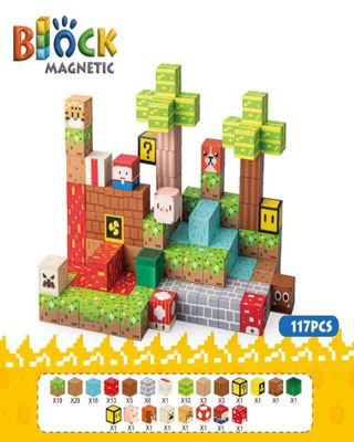 Imagen 2 del producto Juguete Cubo Magnetico 117 piezas diseño Mine-cratf