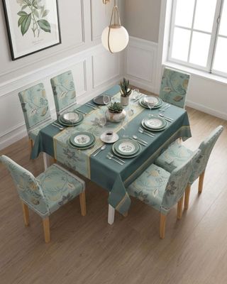 Imagen 1 del producto Juego De Mantel Antimanchas 140x220 + 6 Fundas De Silla 05