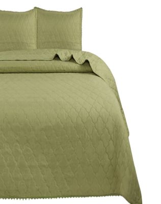 Imagen 2 del producto Cubrecamas Quilt Primavera Verano con Pompones B1