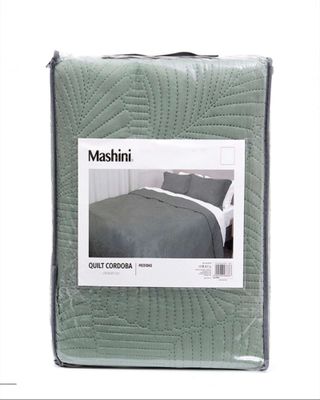 Quilt MAS 1 ALMOHADA DE REGALO plaza y media Mashini m02