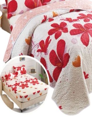 Imagen 2 del producto CUBRECAMA QUILT 5 PIEZAS CON JUEGO DE SÁBANAS T02