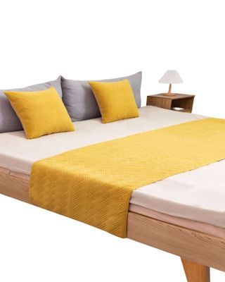 PIECERA SIN FUNDAS 2 PLAZAS ELEGANTE AMARILLO