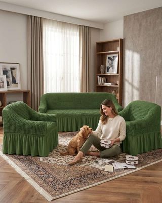 Imagen 2 del producto Juego de Fundas Cubre Sillon Turcas 3-1-1 con Textura de Burbuja m11