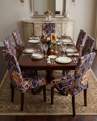 Imagen 2 del producto JUEGOS DE 6 FUNDAS PARA SILLAS  CON DISEÑO ELASTICO M8