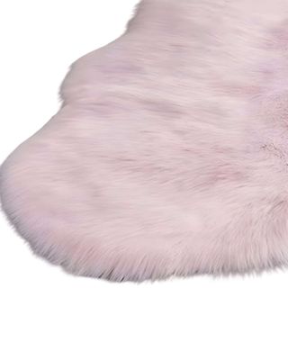 Imagen 2 del producto ALFOMBRAS DECORATIVAS IMITACION PIEL DE CONEJO ROSA