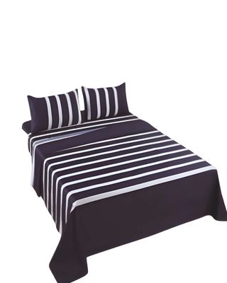 Imagen 2 del producto SET DE SABANAS DISEÑO ESTAMPADO 2 PLAZAS AZUL OSCURO