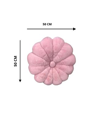 Imagen 2 del producto COJIN ELEGANTE FLOR ROSA 50 CM