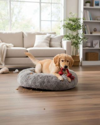 Imagen 2 del producto Cama Acolchada de Alta Densidad para tus mascotas 70 cm gris