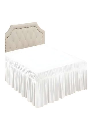 Imagen 2 del producto FALDON DE CAMA SIN FUNDA 2 PLAZAS BLANCO