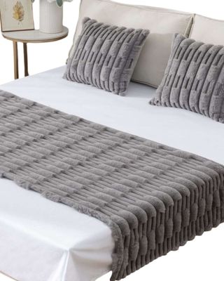 Imagen 2 del producto PIECERA CON 2 FUNDAS DISEÑO BAMBU GRIS