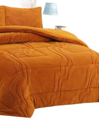 Imagen 2 del producto CUBRECAMA DISEÑO 2025 CON CHIPORRO SUPER KING 250 CM X 270 CM NARANJA *1