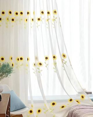 Pack de Visillo transparente con textura 140x230cmv10