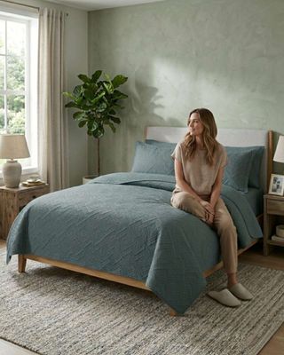 Imagen 2 del producto Quilt de Verano Transpirable, Ligero y Elegante 2 plaza color blanco