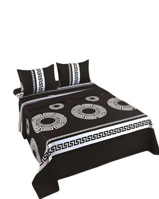 Imagen 2 del producto SET DE SABANAS DISEÑO ESTAMPADO 2 PLAZAS NEGRO2