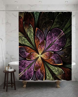 Imagen 2 del producto Cortina de Baño Tela Género + Forro Impermeable c23