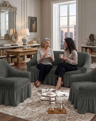 Imagen 2 del producto Juego de Fundas Cubre Sillon Turcas 3-1-1 con Textura de Burbuja m13