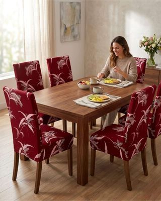 Imagen 1 del producto JUEGOS DE 6 FUNDAS PARA SILLAS CON DISEÑO ELASTICO M2