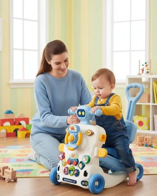 Imagen 1 del producto Caminador musical multifuncional 6 en 1 azul