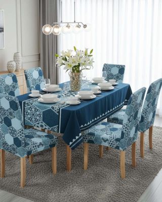 Imagen 2 del producto Juego De Mantel Antimanchas 140x220 + 6 Fundas De Silla 19