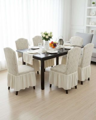 Imagen 2 del producto JUEGO DE 6 FUNDAS DE SILLA TEJIDO 3D M6