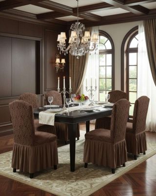 Imagen 2 del producto JUEGO DE 6 FUNDAS DE SILLA TEJIDO 3D M8