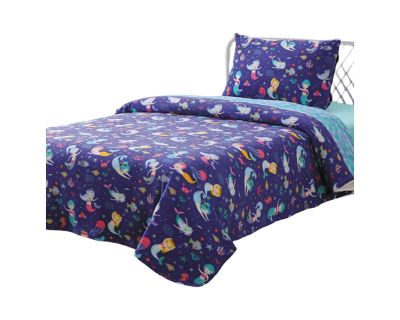 Imagen 1 del producto Sabana Polar Infantil plaza y media Sirena