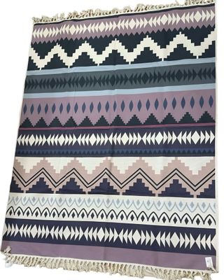 Imagen 1 del producto ALFOMBRA DE LINO 160 X 200 ELEGANTES CON FLECOS A02