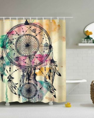 Imagen 1 del producto Cortina de Baño Tela Género + Forro Impermeable c03