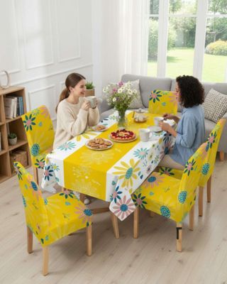 Imagen 2 del producto Juego De Mantel Antimanchas 140x220 + 6 Fundas De Silla 17