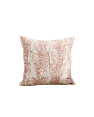 JUEGO DE 2 FUNDAS DE COJINES HOJA ROSA