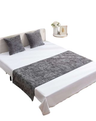 Imagen 1 del producto PIECERA SIN FUNDAS 2 PLAZAS MODELO CHENILLE NEGRO